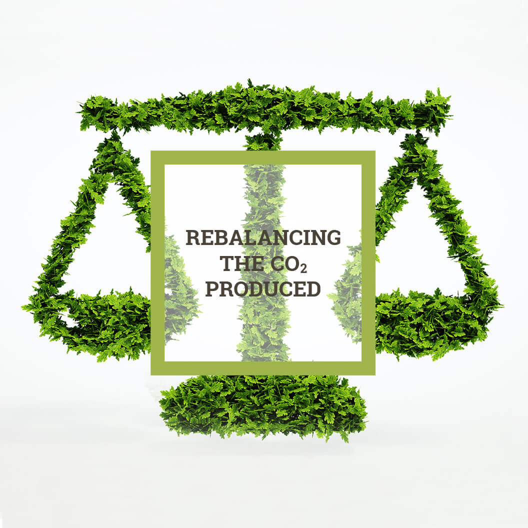 Rebalancing the CO2 produced